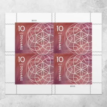 2023  Floral Geometry Forever First Class Postage Stamp