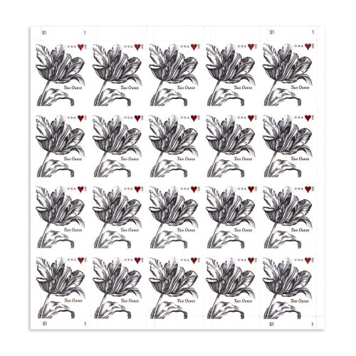 22E0F6BD-7C29-263E-3D78-B41C51A4C655 2015 Wedding Series: Vintage Tulip Two Ounce First Class Postage Stamps