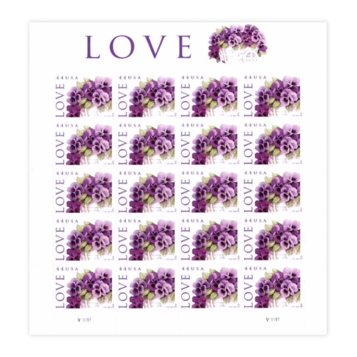230602 2010 Love-Purple Orchid in Snow Postage First Class Postage Stamps (Value Stamp Not Forever)