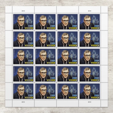 2024 John Wooden Forever First Class Postage Stamps
