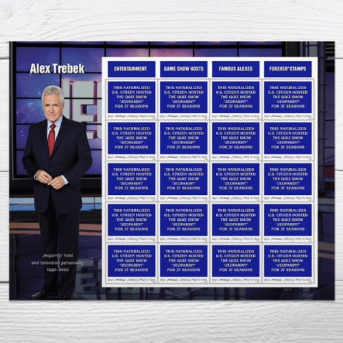 485304-Z0-1 2024 Alex Trebek Stamp Forever First Class Postage Stamps