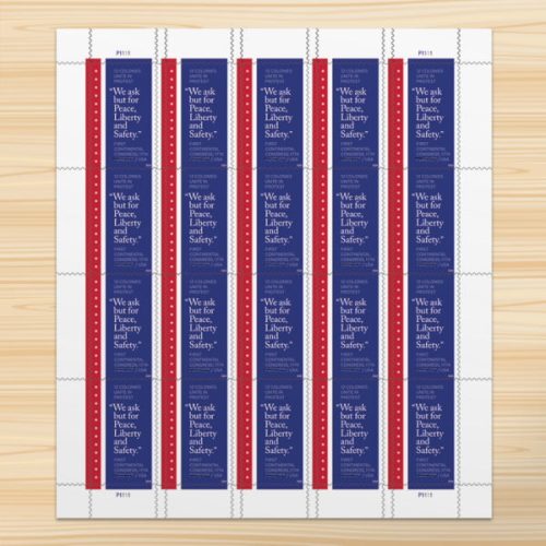 485704-Z0-1 1771 First Continental Congress Forever First Class Postage Stamps