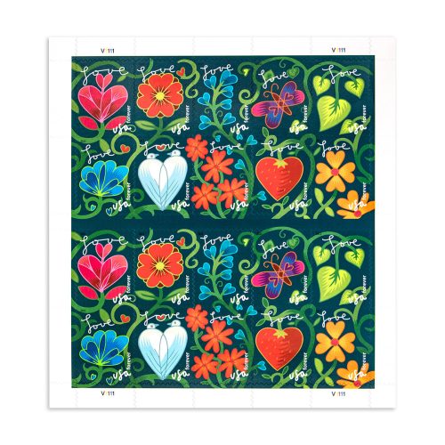 5A502F28-F810-16BB-6F4D-FA035F42F09C 2011 Garden of Love Forever First Class Postage Stamps