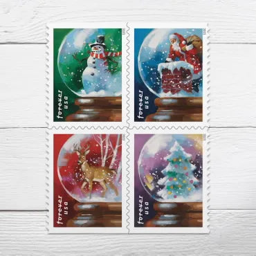 684504-L0_2aa6341f-d39a-472e-a20b-3e12a33c0add 2023 Snow Globes Forever First Class Postage Stamps