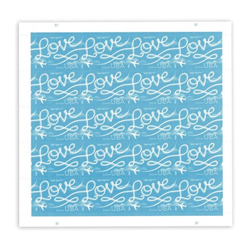 2017 Love Series: Airplane Skywriting “Love” Forever First Class Postage Stamps