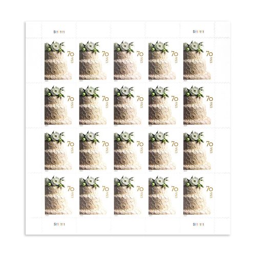 2014 Wedding Series: Wedding Cake Forever First Class Postage Stamps (Value Stamp Not Forever)