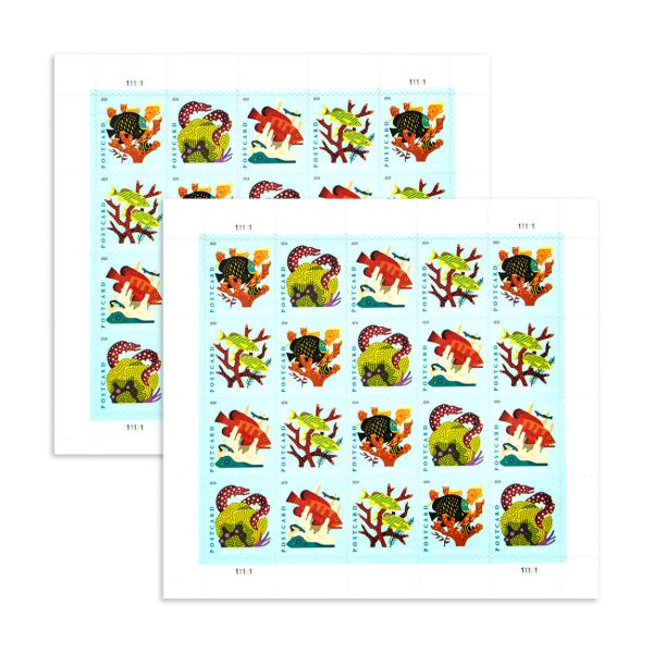 F61858F7-4E8D-9B11-35B4-DEF688183339 2019 Coral Reefs Forever Postcard Stamps (For Postcard Only)