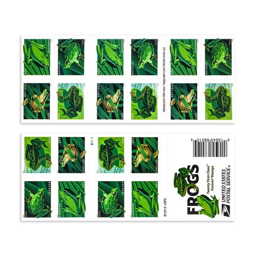 F81258DE-C237-98C8-4703-EB964D8F3A2E 2019 Frogs Forever First Class Postage Stamps