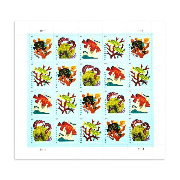 FD9ABDD2-DF93-3EC3-8045-A1D60BE9A52B 2019 Coral Reefs Forever Postcard Stamps (For Postcard Only)